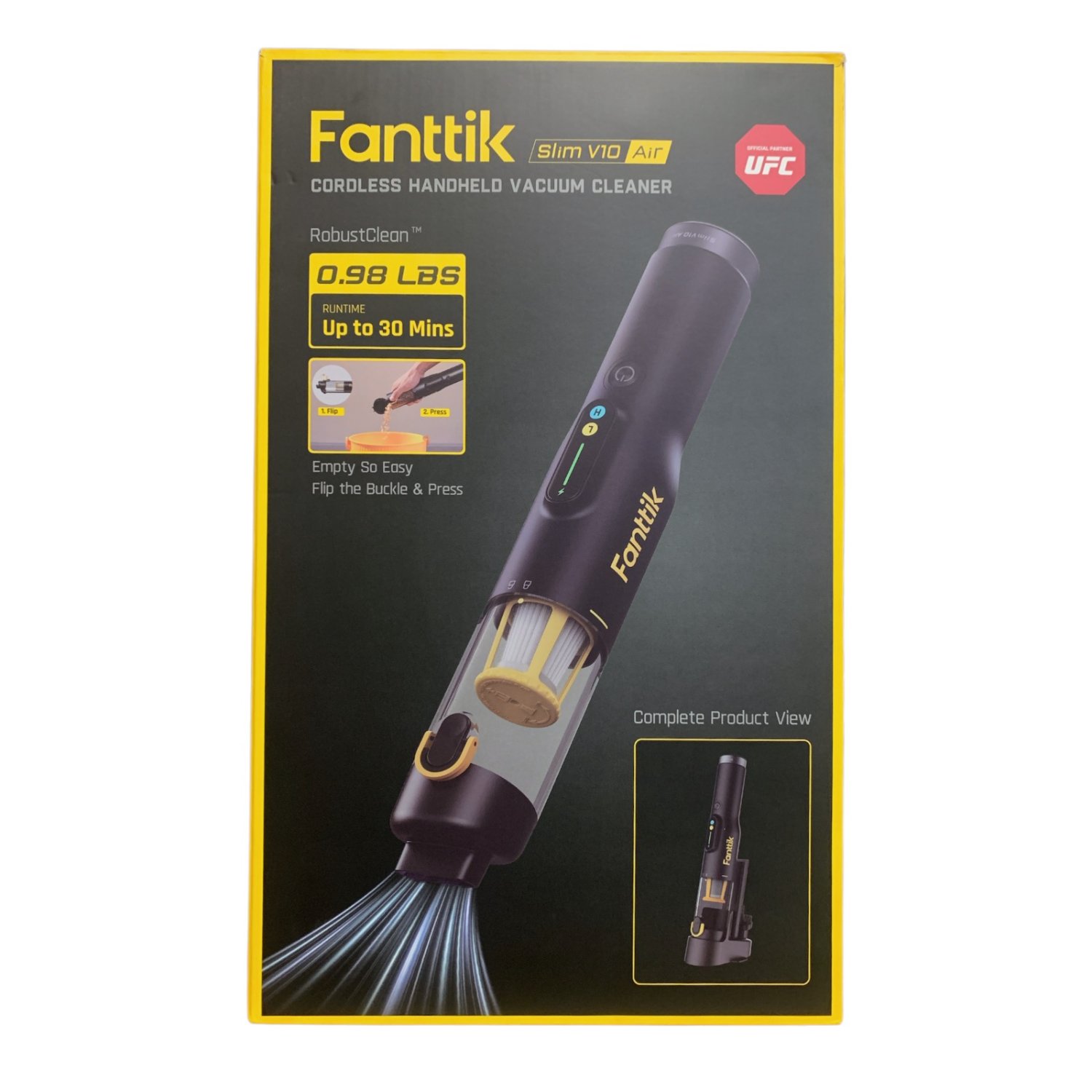 セール中・新品・Fanttik Furik スティッククリーナー Fanttik Slim V10 Air Cordless Handheld Vacuum Cleaner, 120mL